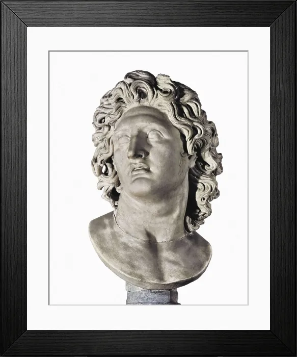 Framed Print : ALEXANDER the Great (356-323 BC). Roman copy from a Greek original. Roman art. Sculpture on marble. ITALY. Rome. Capitoline Museums. AISA / Everett Collection**US SALES ONLY** Framed Print : ALEXANDER the Great (356-323 BC). Roman copy from a Greek original. Roman art. Sculpture on marble. ITALY. Rome. Capitoline Museums. AISA / Everett Collection**US SALES ONLY**