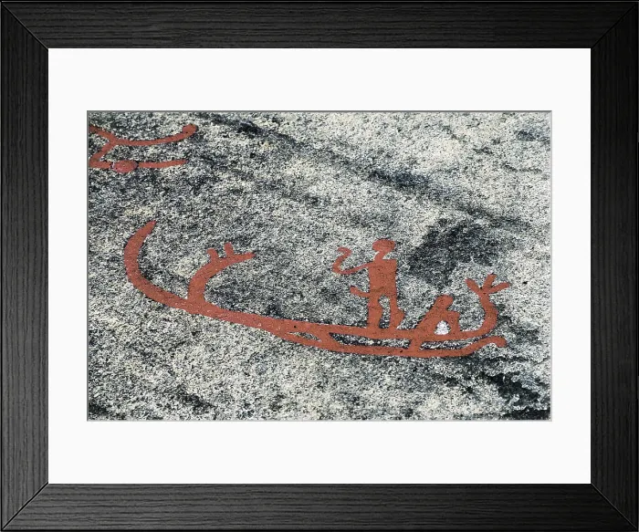 Framed Print : SWEDEN. Tanum. Petroglyphs of Tanum. Litsleby rock. Sailing scene. Bronze Age. Cave; Petroglyph. AISA / Everett Collection**US SALES ONLY** Framed Print : SWEDEN. Tanum. Petroglyphs of Tanum. Litsleby rock. Sailing scene. Bronze Age. Cave; Petroglyph. AISA / Everett Collection**US SALES ONLY**