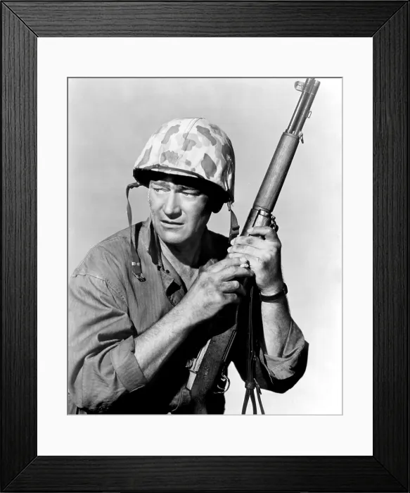 Framed Print : SANDS OF IWO JIMA, John Wayne, 1949