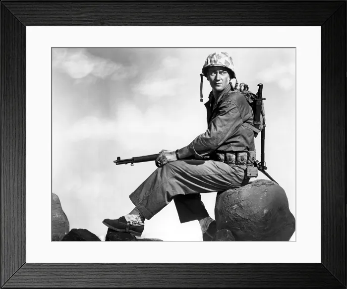 Framed Print : SANDS OF IWO JIMA, John Wayne, 1949 Framed Print : SANDS OF IWO JIMA, John Wayne, 1949