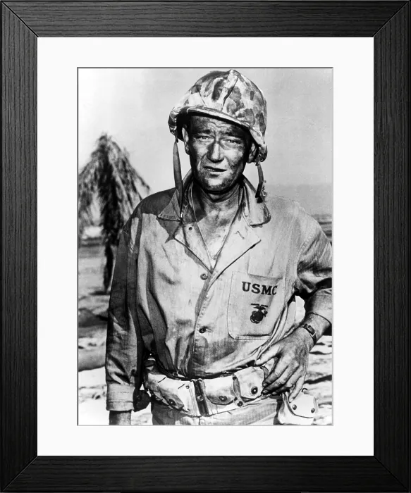 Framed Print : SANDS OF IWO JIMA, John Wayne, 1949