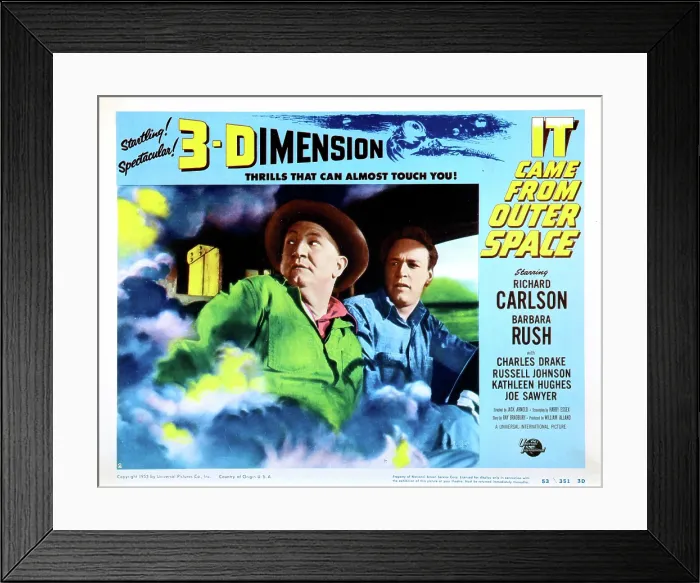 Framed Print : IT CAME FROM OUTER SPACE, from left: Joe Sawyer, Russell Johnson, 1953 Framed Print : IT CAME FROM OUTER SPACE, from left: Joe Sawyer, Russell Johnson, 1953
