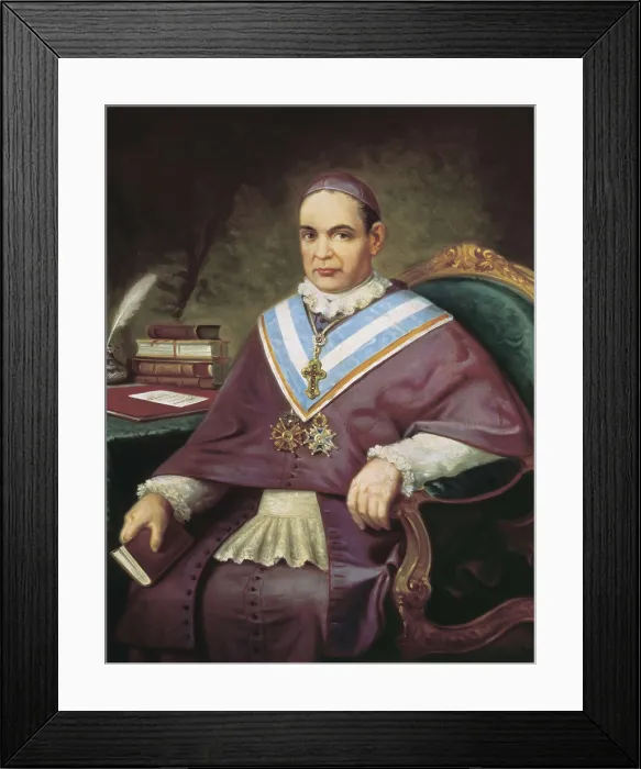 Framed Print : CLARET, Saint Antonio Mara (1807-1870). Copy by F. Padial after a painting by Vicente Lpez. Oil on canvas. SPAIN. Madrid. Romantic Museum. AISA / Everett Collection**US SALES ONLY**