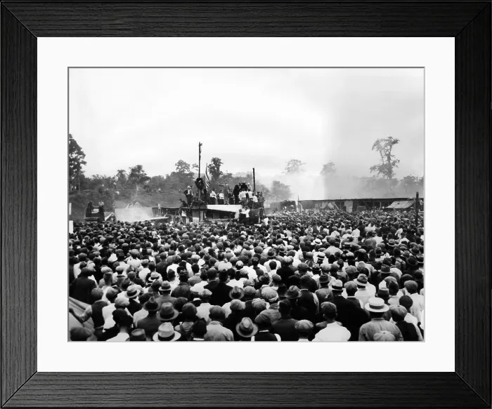 Framed Print : Bonus Marchers at their Anacostia Flats encampment