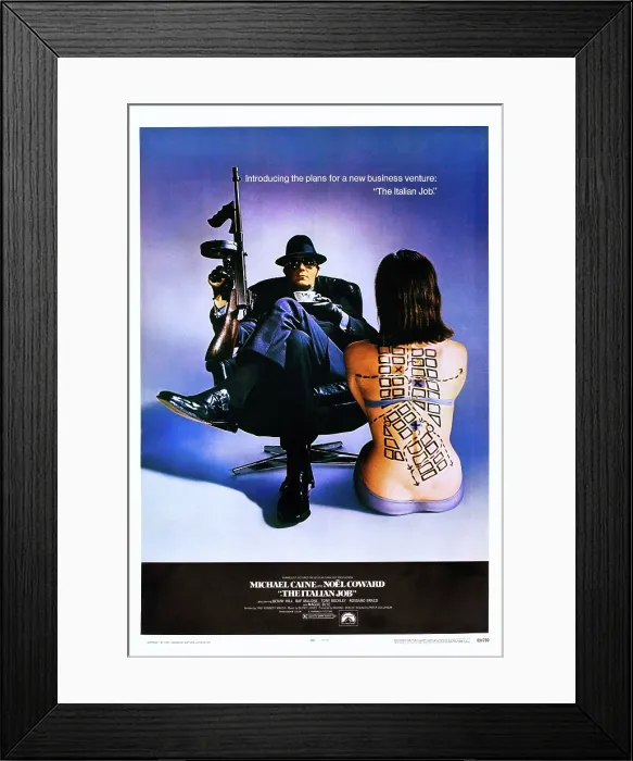 Framed Print : THE ITALIAN JOB, Michael Caine, 1969