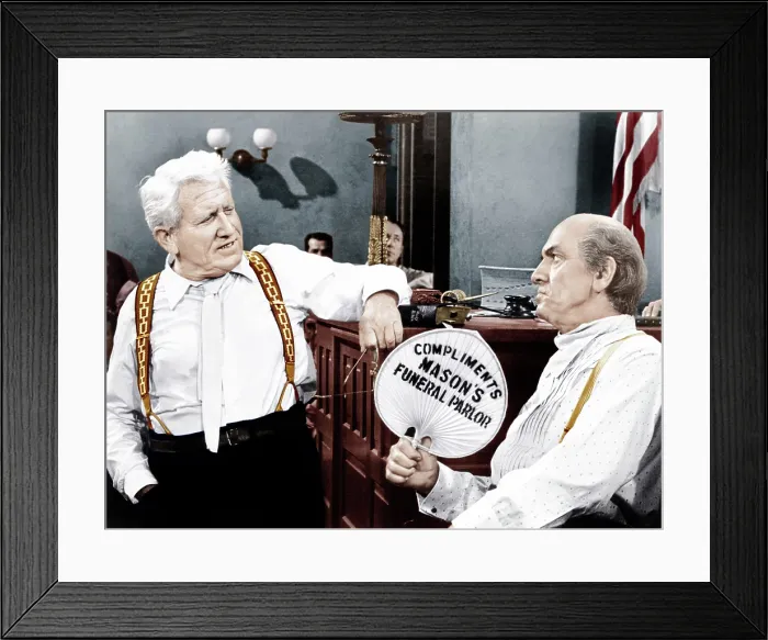 Framed Print : INHERIT THE WIND, from left: Spencer Tracy, Fredic March, 1960