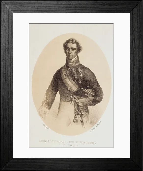 Framed Print : Wellington, Arthur Wellesley, 1st Duke of (1769-1852). Portrait of the Duke of Wellington. Engraving. SPAIN. Madrid. National Library. AISA / Everett Collection**US SALES ONLY** Framed Print : Wellington, Arthur Wellesley, 1st Duke of (1769-1852). Portrait of the Duke of Wellington. Engraving. SPAIN. Madrid. National Library. AISA / Everett Collection**US SALES ONLY**