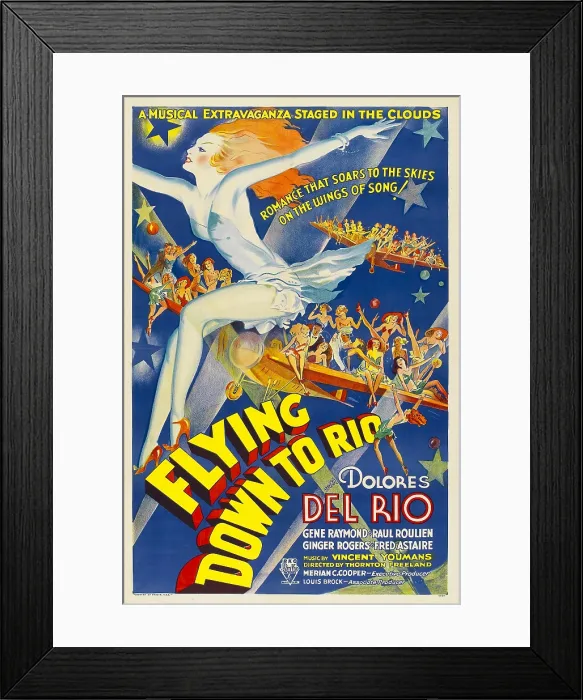 Framed Print : FLYING DOWN TO RIO, 1933