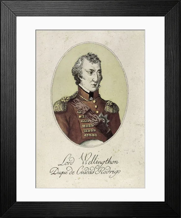 Framed Print : Wellington, Arthur Wellesley, 1st Duke of (1769-1852). Portrait of the Duke of Wellington. Engraving. SPAIN. Madrid. Municipal Museum. AISA / Everett Collection**US SALES ONLY** Framed Print : Wellington, Arthur Wellesley, 1st Duke of (1769-1852). Portrait of the Duke of Wellington. Engraving. SPAIN. Madrid. Municipal Museum. AISA / Everett Collection**US SALES ONLY**