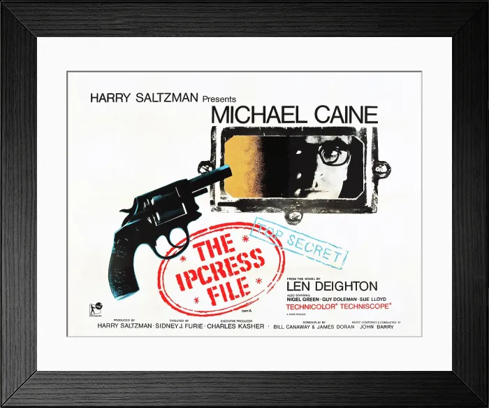 Framed Print : THE IPCRESS FILE, Michael Caine, 1965 Framed Print : THE IPCRESS FILE, Michael Caine, 1965