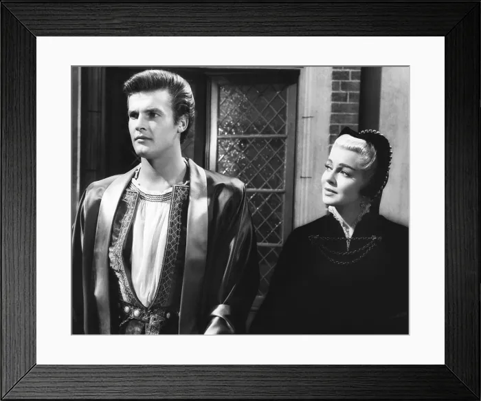 Framed Print : DIANE, from left: Roger Moore, Lana Turner, 1956