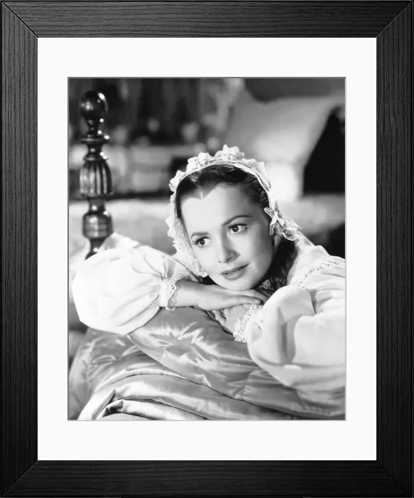 Framed Print : DEVOTION, Olivia de Havilland, 1946 Framed Print : DEVOTION, Olivia de Havilland, 1946