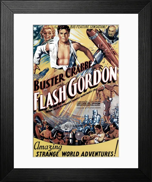 Framed Print : FLASH GORDON, Jean Rogers, Buster Crabbe, Charles Middleton, 1936