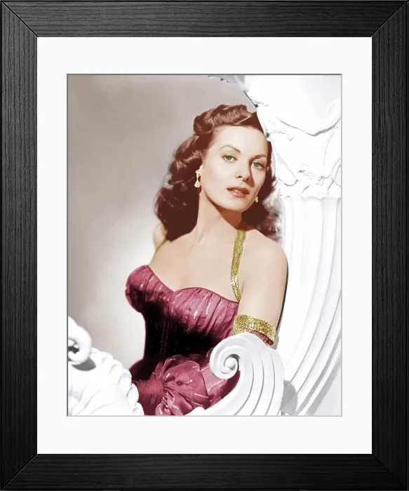 Framed Print : FLAME OF ARABY, Maureen O'Hara, 1951 Framed Print : FLAME OF ARABY, Maureen O'Hara, 1951