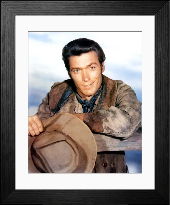 Framed Print : Clint Eastwood, 1950s