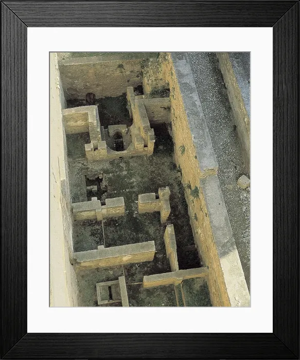 Framed Print : Alhambra. SPAIN. Granada. Alhambra. The Arms Square of the Alcazaba. Baths. Architecture. AISA / Everett Collection**US SALES ONLY**