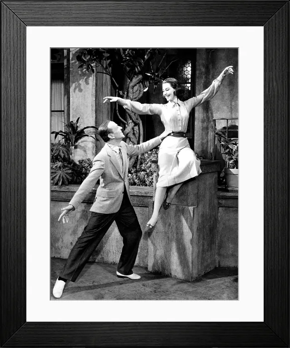 Framed Print : SILK STOCKINGS, from left, Fred Astaire, Cyd Charisse, 1957