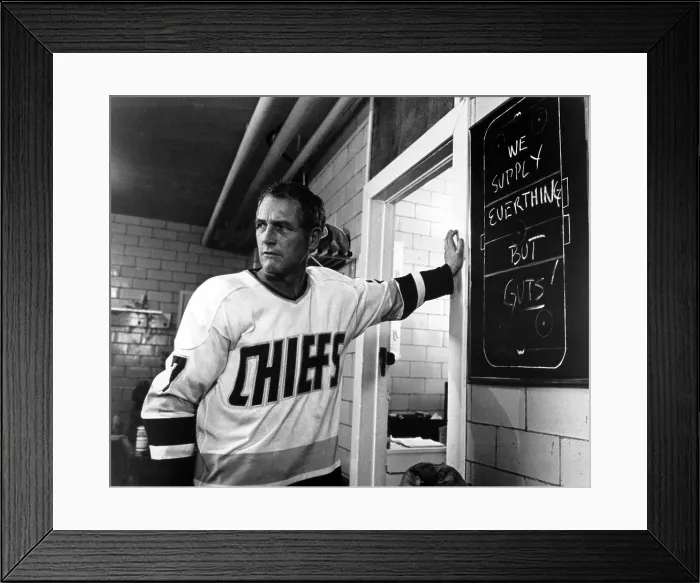 Framed Print : SLAP SHOT, Paul Newman, 1977