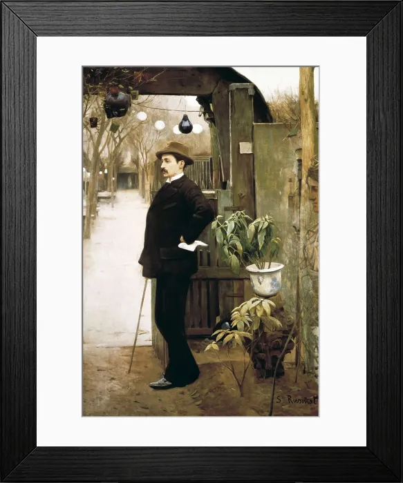 Framed Print : RUSIOL i PRATS, Sainttiago (1861-1931). Portrait of Miguel Utrillo. ca. 1891. Portrait executed during his stay in Paris. Modernism. Oil on canvas. SPAIN. Barcelona