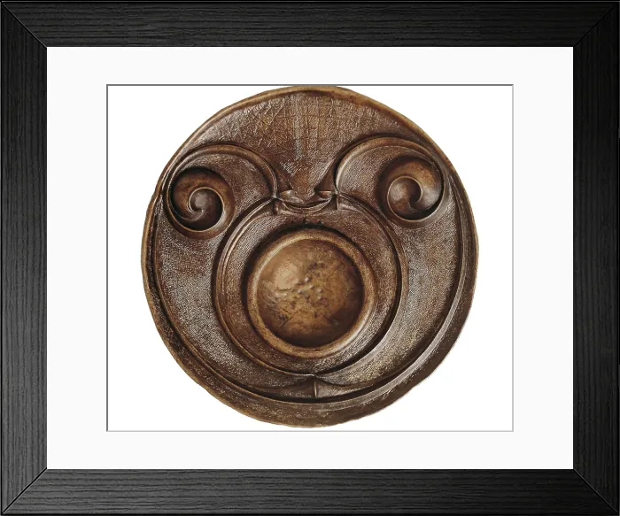 Framed Print : Bronze disk. 4th c. BC. Celtic art. Decorative Arts. UNITED KINGDOM. London. The British Museum. AISA / Everett Collection**US SALES ONLY**