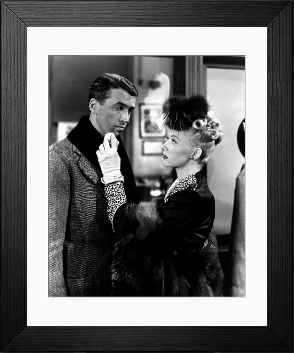 Framed Print : IT'S A WONDERFUL LIFE, James Stewart, Gloria Grahame, 1946