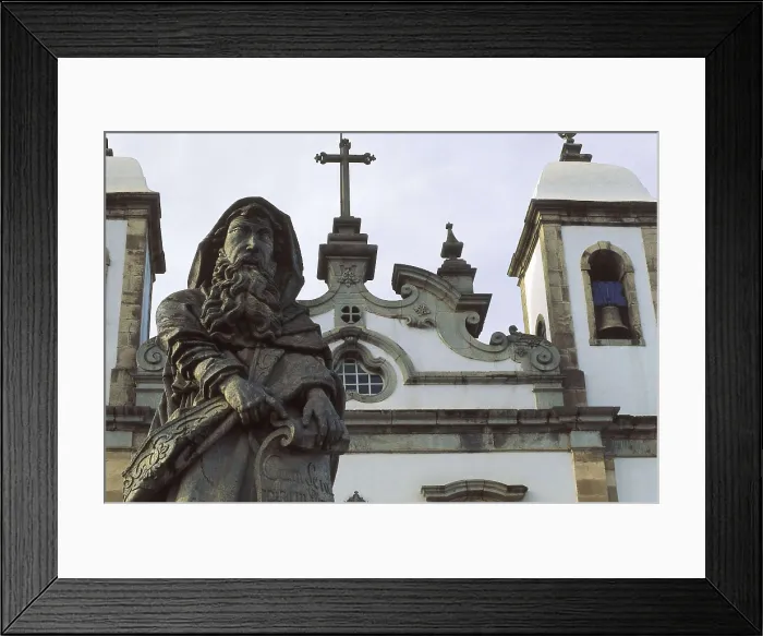 Framed Print : ALEIJADINHO, Antonio Francisco de Lisboa, also called (1738-1814). The Prophets. 1800-1805. BRAZIL. Congonhas do Campo. Church of Bom Jesus do Matosinhos