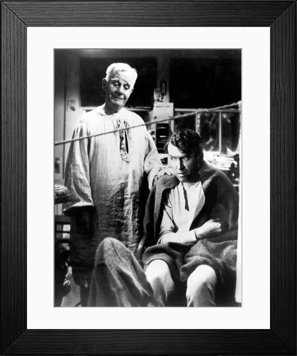 Framed Print : IT'S A WONDERFUL LIFE, Henry Travers, James Stewart, 1946 Framed Print : IT'S A WONDERFUL LIFE, Henry Travers, James Stewart, 1946