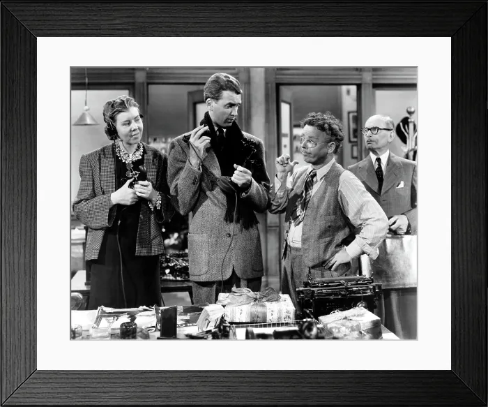 Framed Print : IT'S A WONDERFUL LIFE, Mary Treen, James Stewart, Charles Williams, 1946