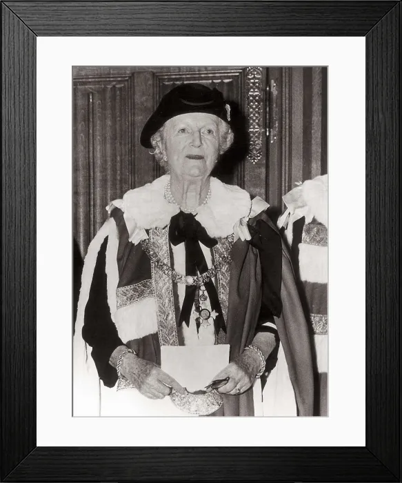 Framed Print : CHURCHILL, Clementine (1885-1977); Churchill, Sir Winston Leonard Spencer (1874-1965). Lady Spencer Churchill seated in the House of the Lords, on the 16th June 1965 Framed Print : CHURCHILL, Clementine (1885-1977); Churchill, Sir Winston Leonard Spencer (1874-1965). Lady Spencer Churchill seated in the House of the Lords, on the 16th June 1965