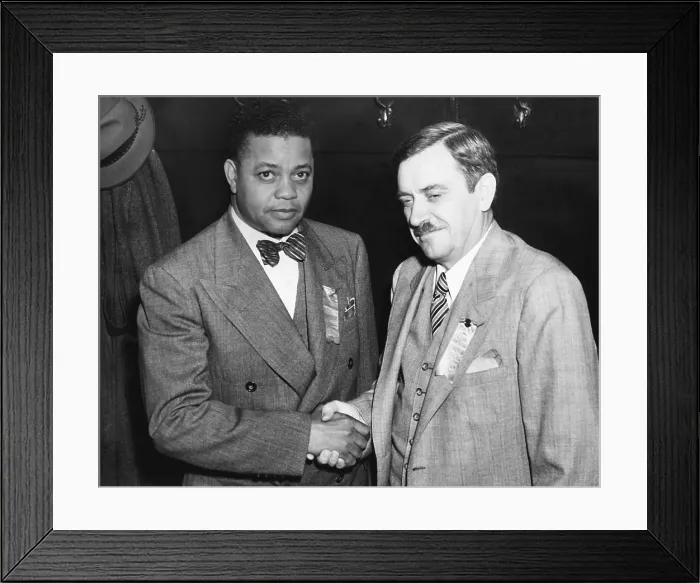 Framed Print : Communist Party of USA 1940 nominees, Earl Browder (right) and James W. Ford
