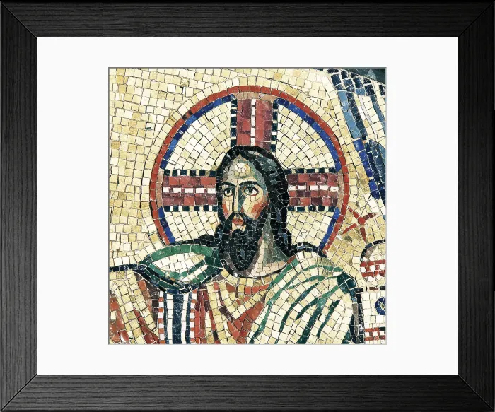 Framed Print : SPAIN. Monistrol de Montserrat. Monastery of Montserrat. Christ the King, was part from the decoration of the Virgin altar lady chapel Framed Print : SPAIN. Monistrol de Montserrat. Monastery of Montserrat. Christ the King, was part from the decoration of the Virgin altar lady chapel