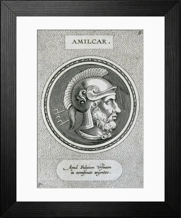 Framed Print : HAMILCAR BARCA (290-229 BC). Etching. SPAIN. Madrid. National Library. AISA / Everett Collection**US SALES ONLY** Framed Print : HAMILCAR BARCA (290-229 BC). Etching. SPAIN. Madrid. National Library. AISA / Everett Collection**US SALES ONLY**
