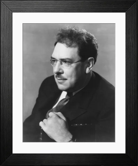 Framed Print : Maxwell Anderson, American playwright, author, poet, journalist and lyricist. Photo by Florence Vandamm, for Guthrie Mc Clintic's production of WINTERSET, 1936