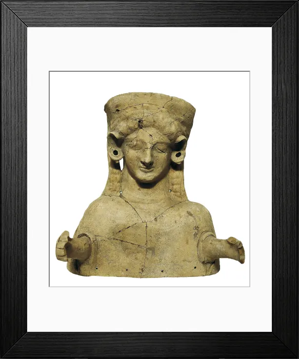 Framed Print : Female bust. 6th c. - 5th c. BC. Carthaginian art. Terra-cotta. SPAIN. Ibiza. Museum of Archaeology of Ibiza and Formentera. Proc: SPAIN. IBIZA. Puig des Molins Framed Print : Female bust. 6th c. - 5th c. BC. Carthaginian art. Terra-cotta. SPAIN. Ibiza. Museum of Archaeology of Ibiza and Formentera. Proc: SPAIN. IBIZA. Puig des Molins