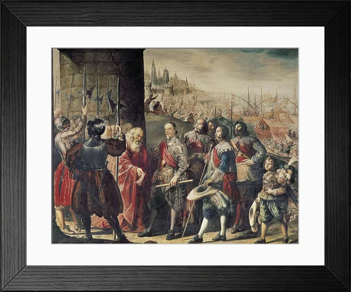 Framed Print : PEREDA, Antonio de (1608-1678). The Relief of Genoa. 1629. Baroque art. Oil on canvas. SPAIN. Madrid. Prado Museum. AISA / Everett Collection**US SALES ONLY**