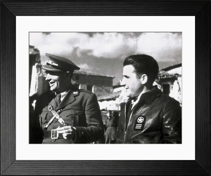 Framed Print : Spanish Civil War (1936-1939). Republican side. Commander Enrique Lster. AISA / Everett Collection**US SALES ONLY**