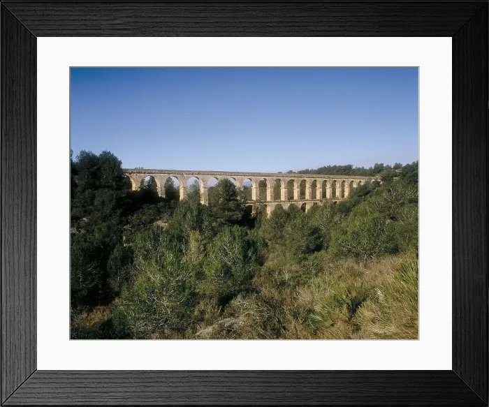 Framed Print : Devil's Bridge Aqueduct. 2nd c. SPAIN. Tarragona. Roman art. Early Empire. Architecture. AISA / Everett Collection**US SALES ONLY**
