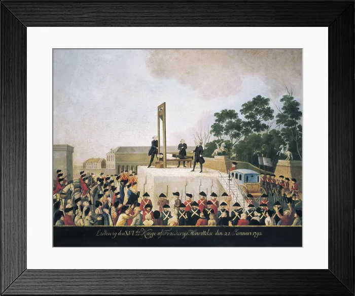 Framed Print : French Revolution (1791). Execution of Louis XVI (January 21). Oil on canvas. FRANCE. Paris. Muse Carnavalet (Carnavalet Museum). AISA / Everett Collection**US SALES ONLY** Framed Print : French Revolution (1791). Execution of Louis XVI (January 21). Oil on canvas. FRANCE. Paris. Muse Carnavalet (Carnavalet Museum). AISA / Everett Collection**US SALES ONLY**