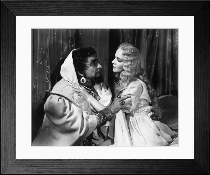 Framed Print : A DOUBLE LIFE, Ronald Colman, Signe Hasso, 1947
