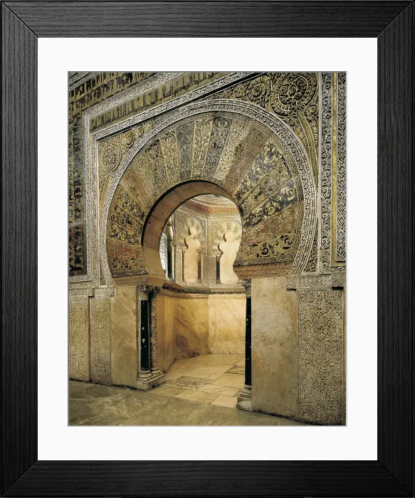 Framed Print : Great Mosque of Cordoba. 8th-9th c. SPAIN. Cordoba. Doorway of the western faade. Hispano-Moresque art. Caliphate period. Architecture. AISA / Everett Collection**US SALES ONLY** Framed Print : Great Mosque of Cordoba. 8th-9th c. SPAIN. Cordoba. Doorway of the western faade. Hispano-Moresque art. Caliphate period. Architecture. AISA / Everett Collection**US SALES ONLY**
