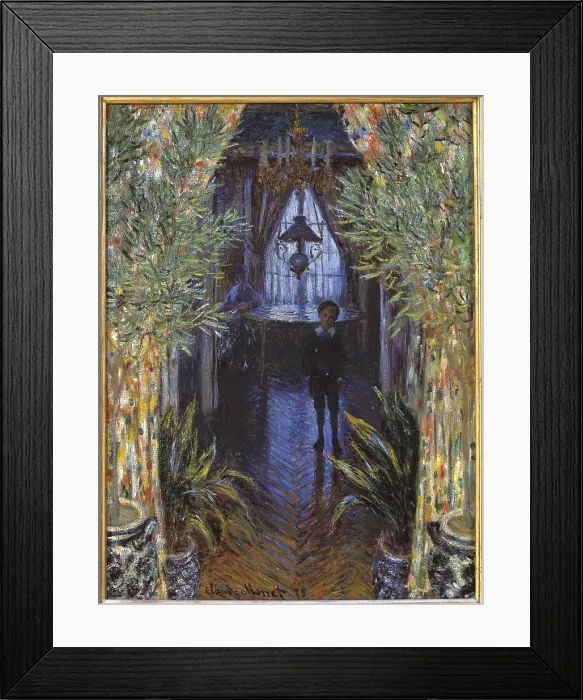 Framed Print : MONET, Claude (1840-1926). Corner of a Flat. 1875. In the middle, Jean Monet, the artist's son; at the background, Camille Monet, his wife, in Argenteuil. Impressionism Framed Print : MONET, Claude (1840-1926). Corner of a Flat. 1875. In the middle, Jean Monet, the artist's son; at the background, Camille Monet, his wife, in Argenteuil. Impressionism