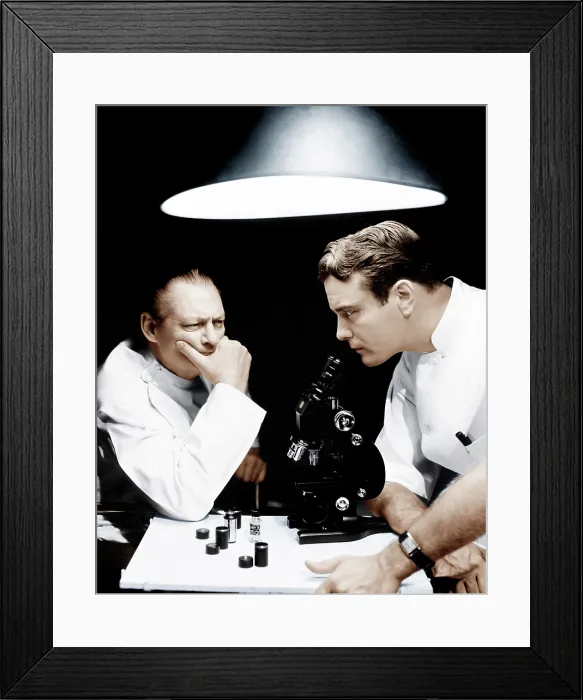 Framed Print : YOUNG DR. KILDARE, from left: Lionel Barrymore, Lew Ayres, 1938