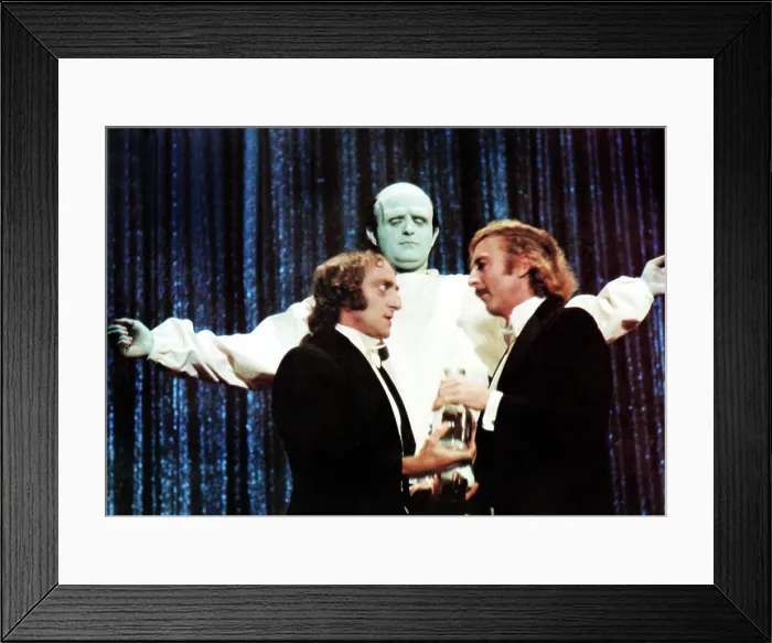 Framed Print : YOUNG FRANKENSTEIN, front from left: Marty Feldman, Gene Wilder, Peter Boyle (rear), 1974, TM & Copyright 20th Century Fox Film Corp. / courtesy Everett Collection Framed Print : YOUNG FRANKENSTEIN, front from left: Marty Feldman, Gene Wilder, Peter Boyle (rear), 1974, TM & Copyright 20th Century Fox Film Corp. / courtesy Everett Collection