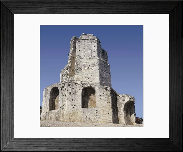 Framed Print : Tour Magne. 1st C. BC. FRANCE. Nmes. Roman art. Early Empire. Architecture. AISA / Everett Collection**US SALES ONLY**