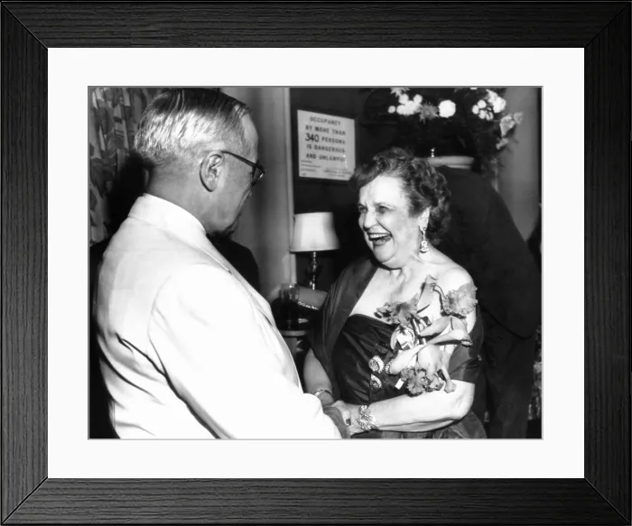 Framed Print : Pearl Mesta political hostess gave a party in Chicago during the Democratic Convention. Aug. 14, 1956