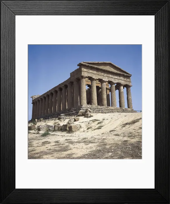 Framed Print : Temple of Concord. ITALY. Agrigento. Temple of Concord. Temple in Dorian style. Classical Greek art. Architecture. AISA / Everett Collection**US SALES ONLY** Framed Print : Temple of Concord. ITALY. Agrigento. Temple of Concord. Temple in Dorian style. Classical Greek art. Architecture. AISA / Everett Collection**US SALES ONLY**