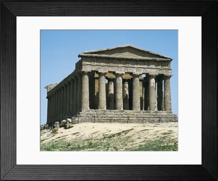 Framed Print : Temple of Concord. ITALY. Agrigento. Temple of Concord. Temple in Dorian style. Classical Greek art. Architecture. AISA / Everett Collection**US SALES ONLY** Framed Print : Temple of Concord. ITALY. Agrigento. Temple of Concord. Temple in Dorian style. Classical Greek art. Architecture. AISA / Everett Collection**US SALES ONLY**