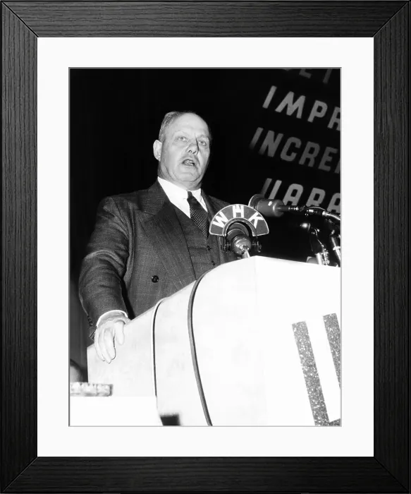 Framed Print : American Federation of Labor (AFL) President, George Meany, March 29, 1955