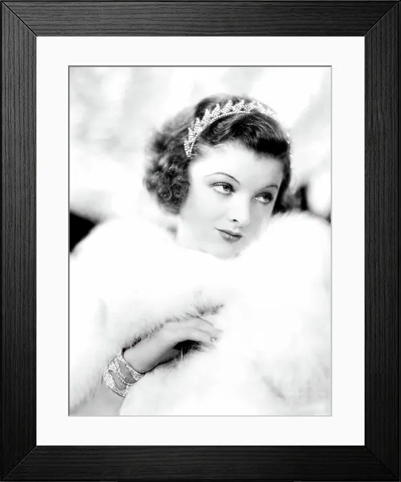 Framed Print : BROADWAY BILL, Myrna Loy, 1934