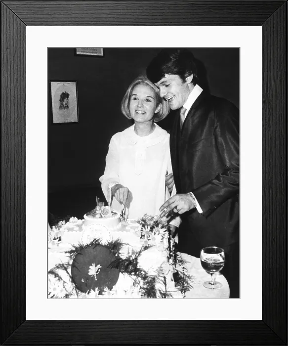 Framed Print : Sybil Burton and her husband, Jordan Christopher, at New York's discotheque Arthur'. Mrs Framed Print : Sybil Burton and her husband, Jordan Christopher, at New York's discotheque Arthur'. Mrs